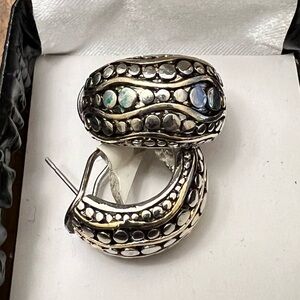 Costume Silver jewelry pierced earrings